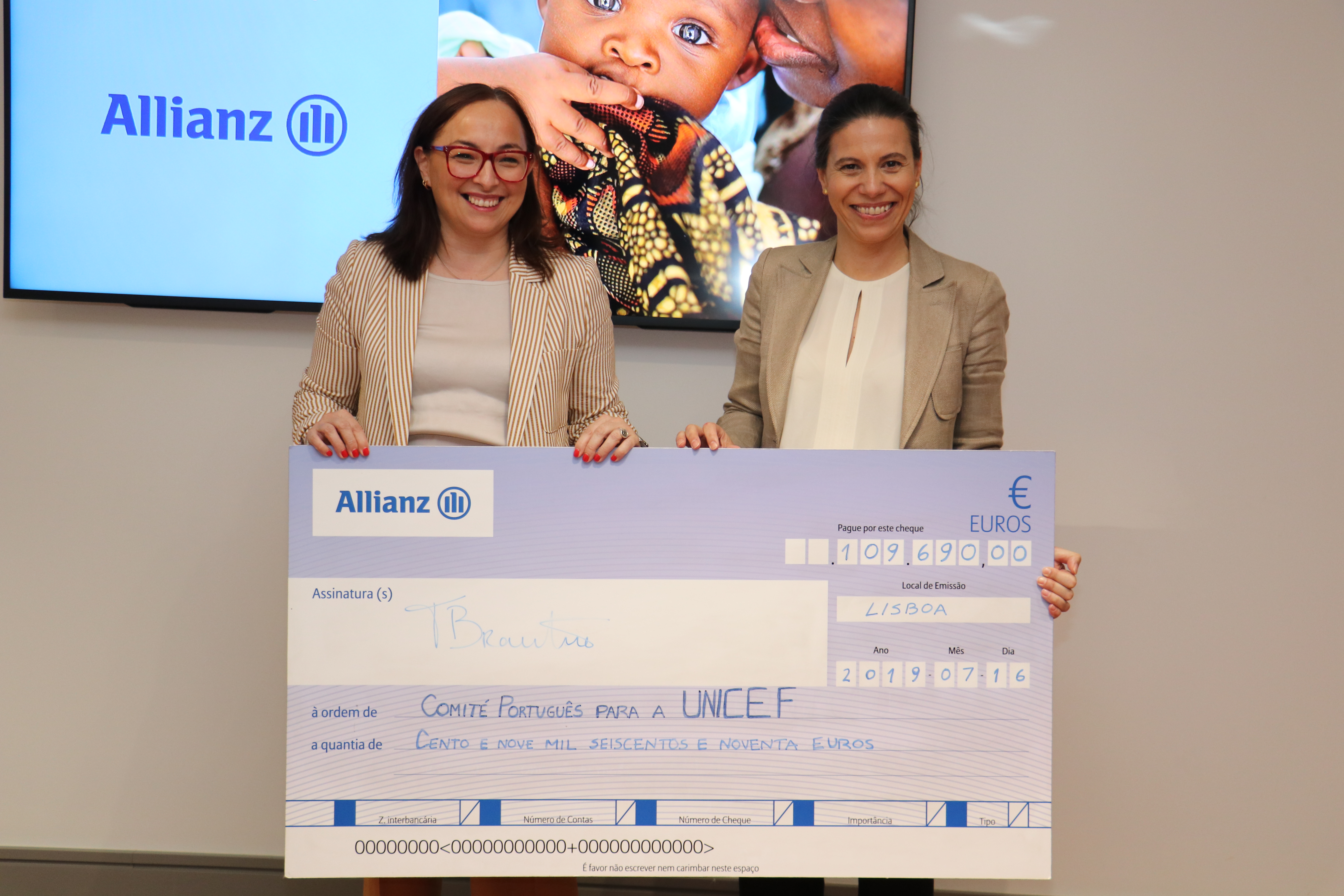 apoio allianz unicef