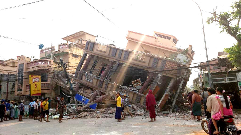 Milhões de crianças em risco após o sismo mais devastador das últimas décadas em Myanmar